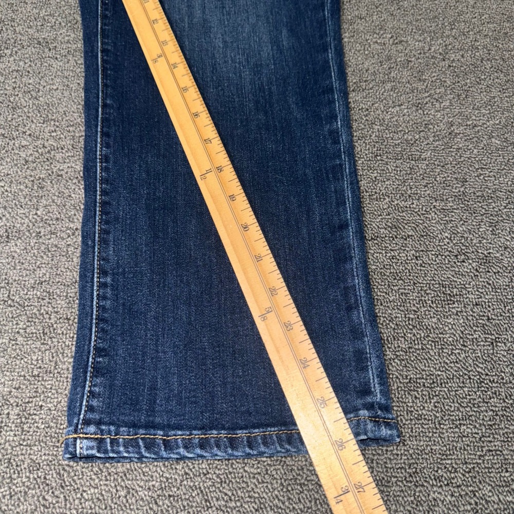 Evri Capri Jeans Dark Wash Stretch Elastic Waist Denim Cropped Pants Womens 18W - Picture 8 of 9